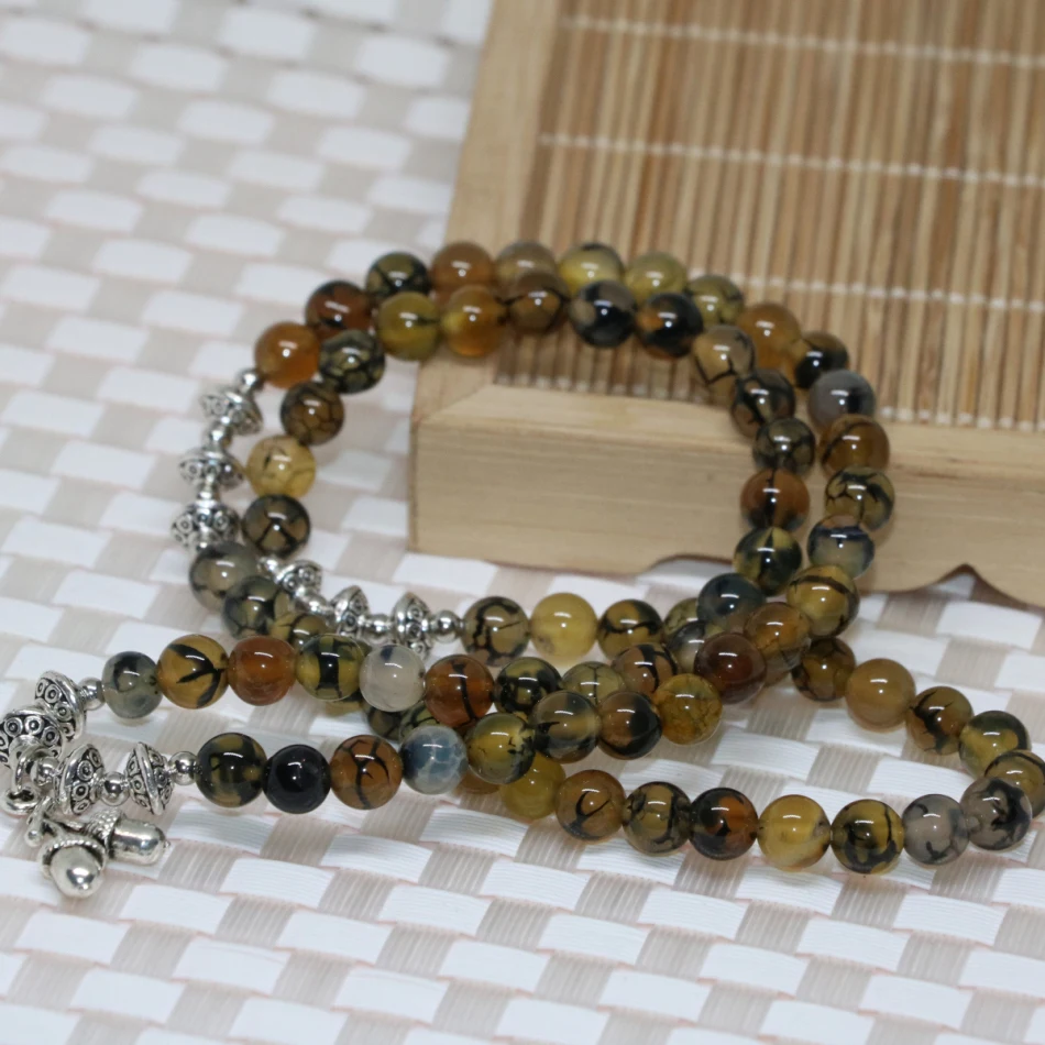 Оригинальный дизайн Винтажный новый модный натуральный желтый Дракон вены