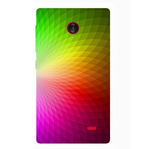 Чехол для Nokia X Dual SIM A110 задняя крышка с рисунком цветочных растений единорога