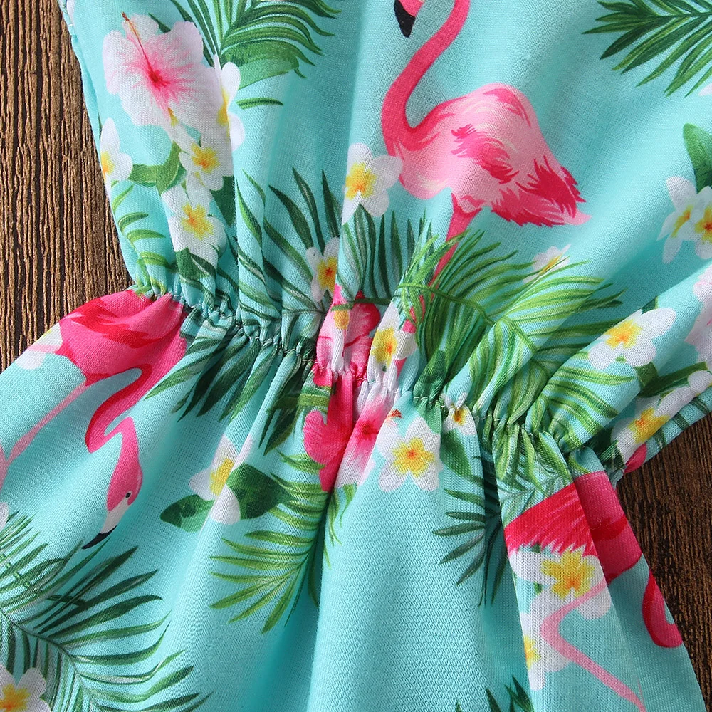 Детский летний комбинезон с цветочным принтом|Боди для малышек| |