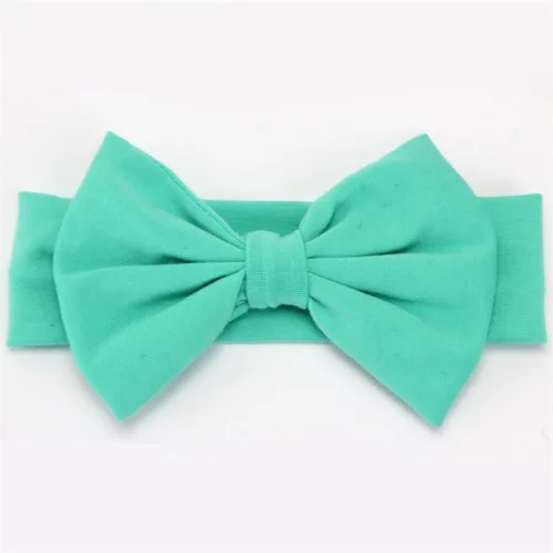 Модная Детская повязка на голову для маленьких девочек с большим бантом