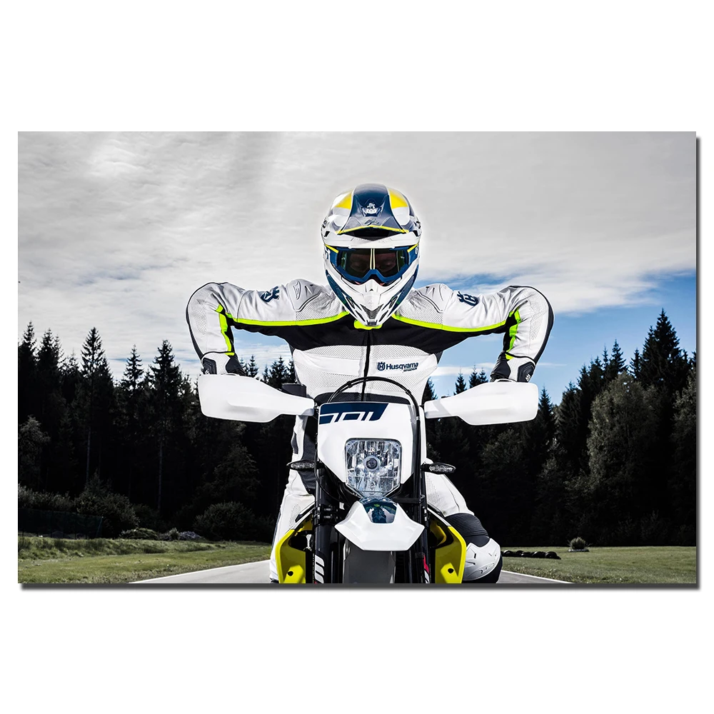 Husqvarna 701 супер мотоцикл постер без рамы холст картина настенные художественные