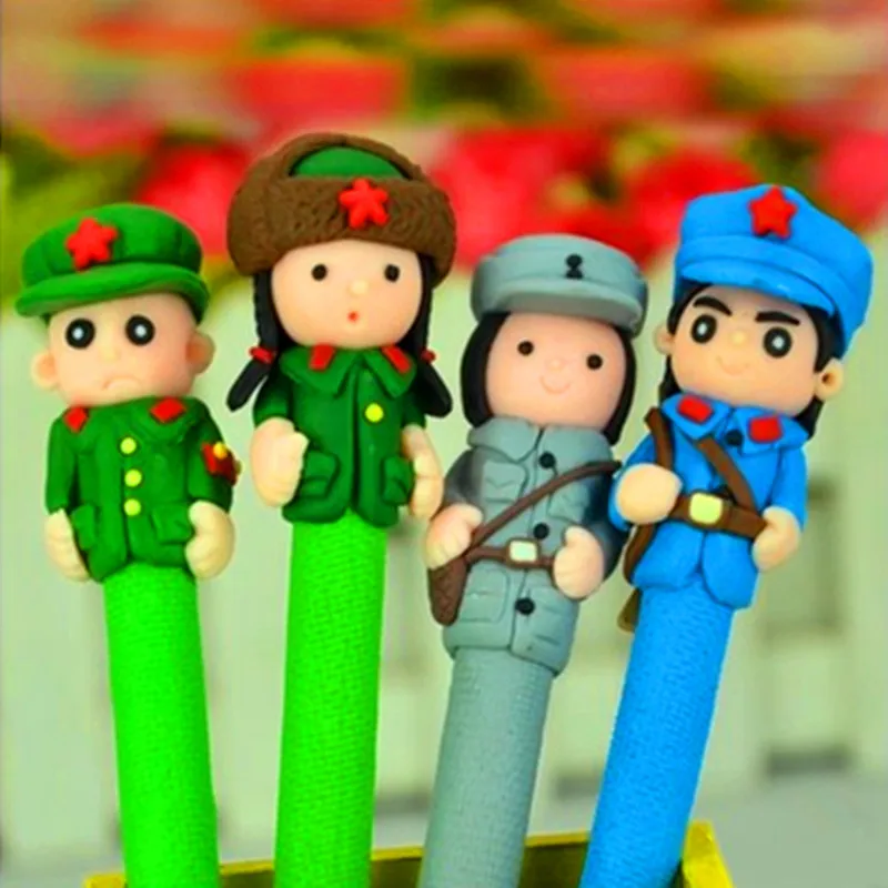 10 шт./лот творческие ручки ручной работы из полимерной глины индивидуальная