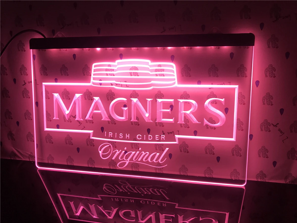 A148 Magners ирландское яблочный бар пивной паб светодиодный световой знак