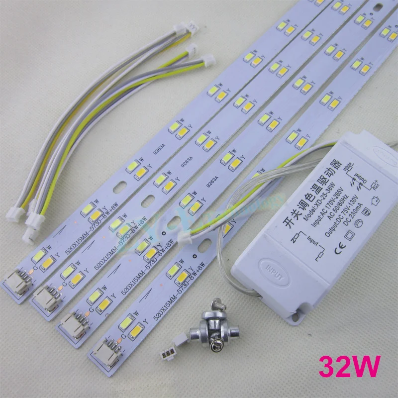 3 комплекта 52 см светодиодные потолочные светильники pcb печатная плата SMD 5730