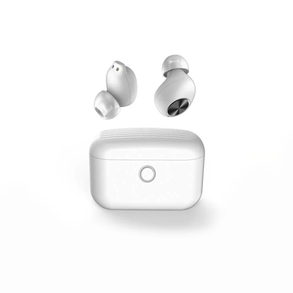 White and black L18 TWS 5,0 Bluetooth наушники 3D стерео звук шумоподавление Беспроводная гарнитура с умным управлением двойной микрофон зарядная коробка - Цвет: White and black