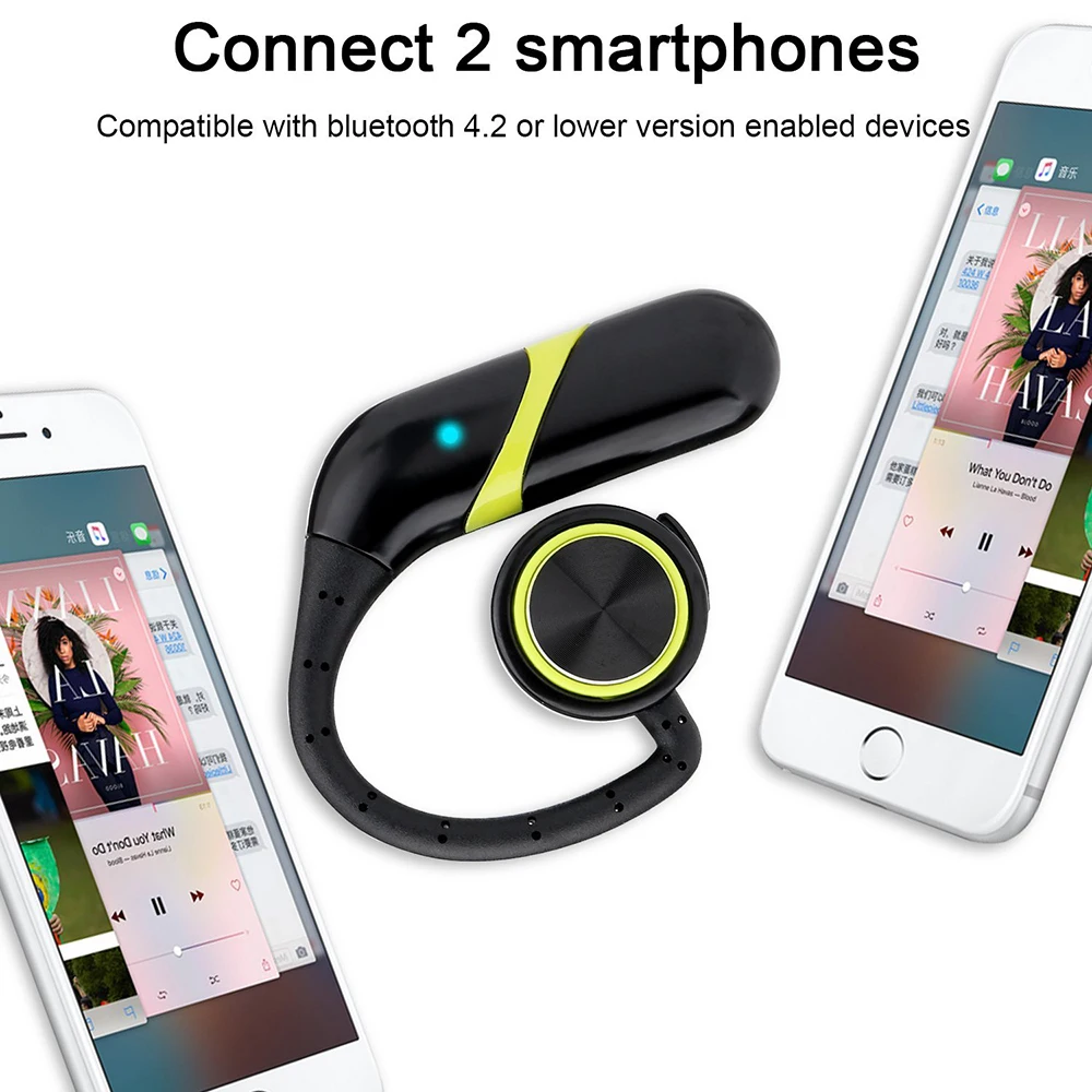 Bluenin TWS True беспроводные наушники Bluetooth IPX6 водонепроницаемые стерео с микрофоном