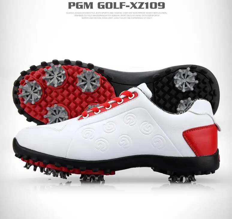 2019 new! Golf shoes ladies waterproof shoes soft microfiber material