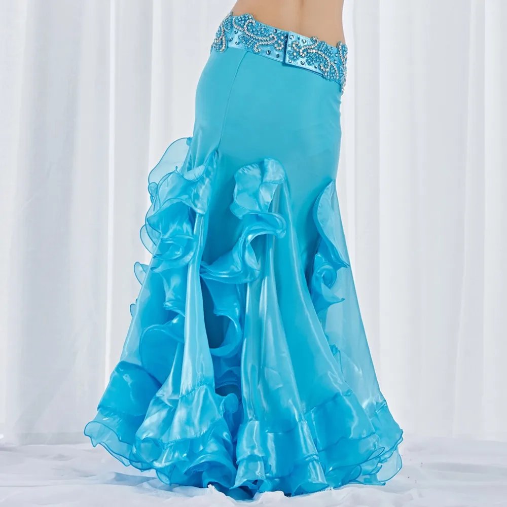 Брюки для танца живота Dancewear 2019 с аксессуарами, бахромой, длинными макси-юбками с разрезом на боку и хвостом рыбы, органзой, женские.