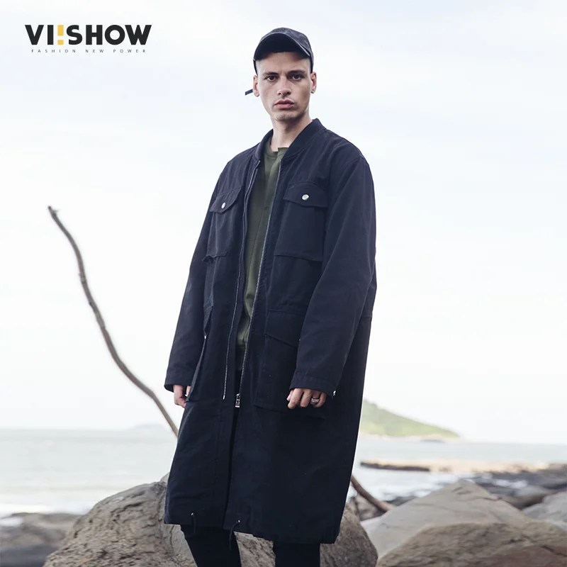 VIISHOW Новинка 2017 года стильное платье длинный плащ пальто Для мужчин брендовая