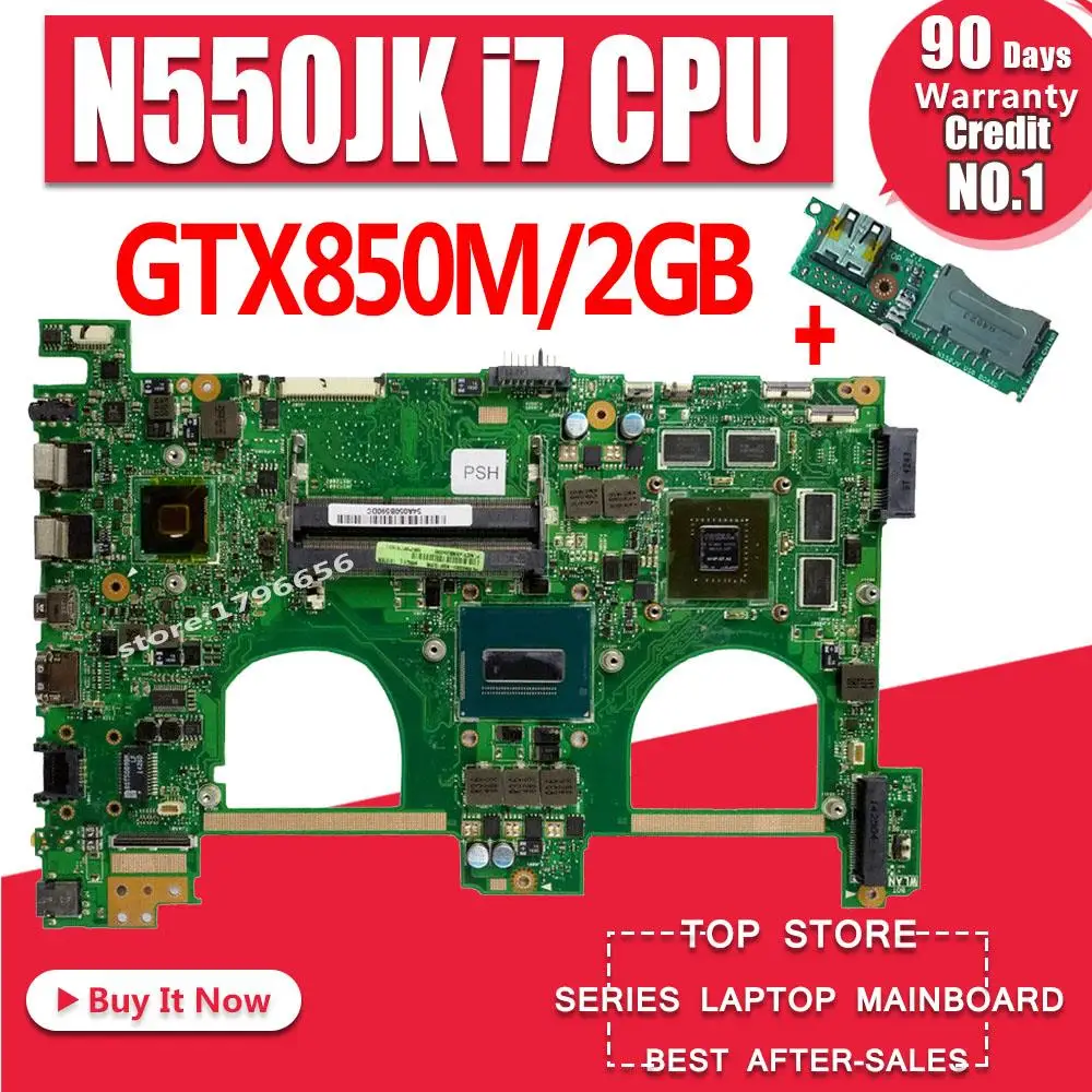 Отправить+ GTX850M 2 Гб i7 N550JK материнская плата для ноутбука ASUS Q550JV G550J G550JK N550JV N550JV N550J Материнская плата ноутбука HM86