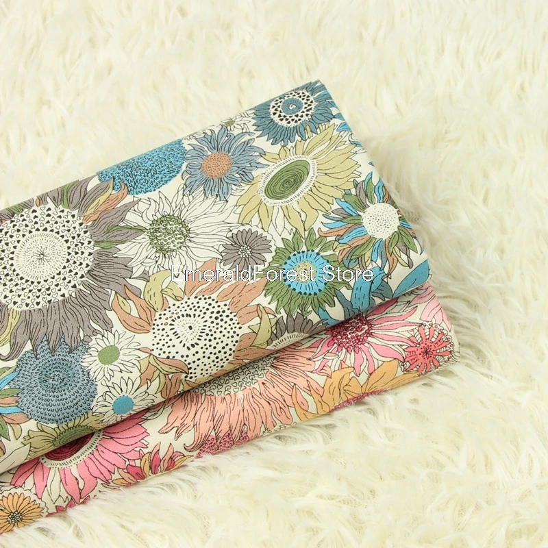 Хлопковая ткань с принтом в скандинавском стиле для одежды ручной работы сделай