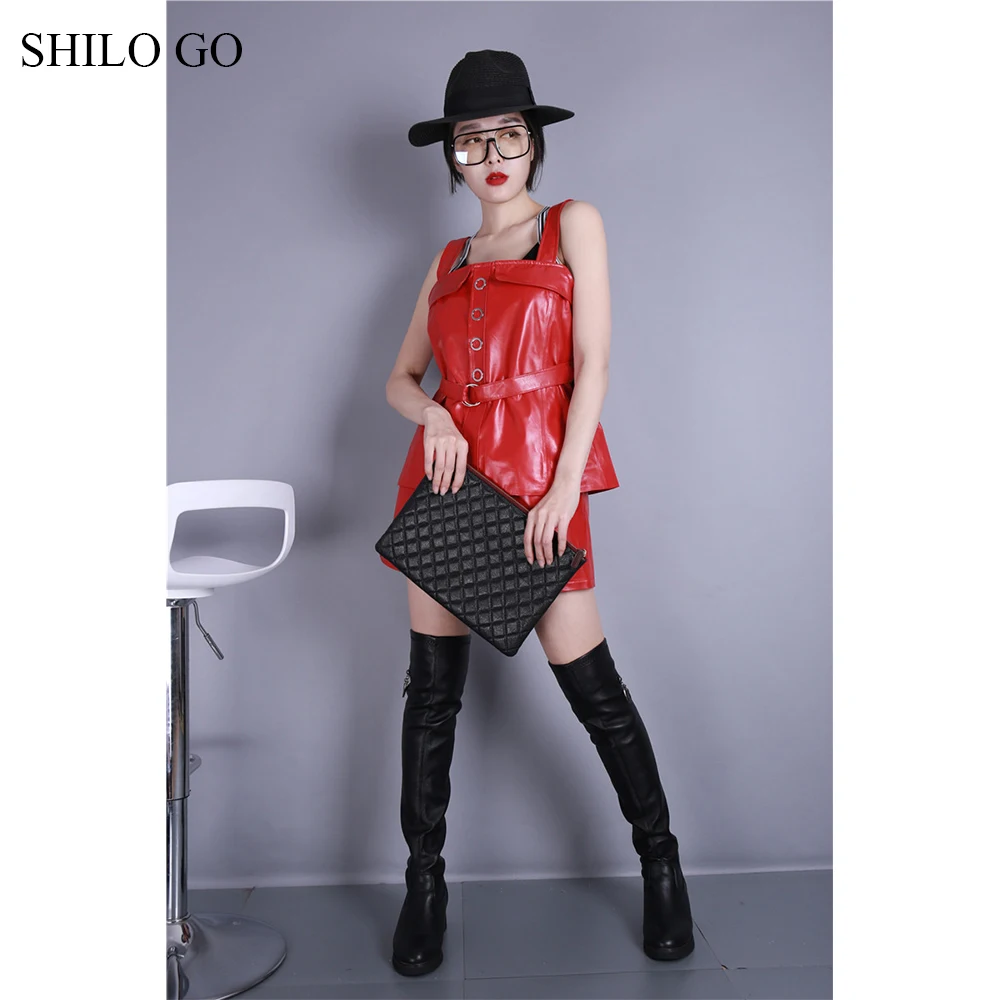 Женская кожаная блузка SHILO GO летняя из натуральной овечьей кожи однобортная