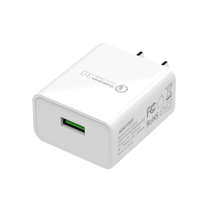 1 шт. Быстрая зарядка QC3.0 Путешествия США штекер 18 Вт UL сертификация USB настенный