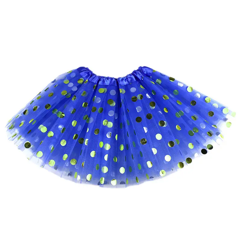 deep blue 1PXSkirt Юбки-пачки для девочек детская одежда белая ажурная юбка-трапеция для девочек, зеленый, фиолетовый, розовый, с фатиновой юбкой детская юбка пачка с узором в горошек, юбки для девочек праздничная одежда - Цвет: deep blue 1PXSkirt