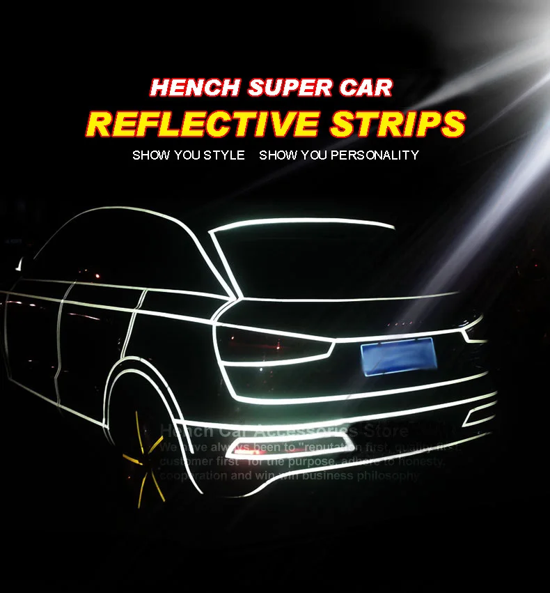 Для автомобильного стайлинга светоотражающий полоса наклейки мотоцикл крутой
