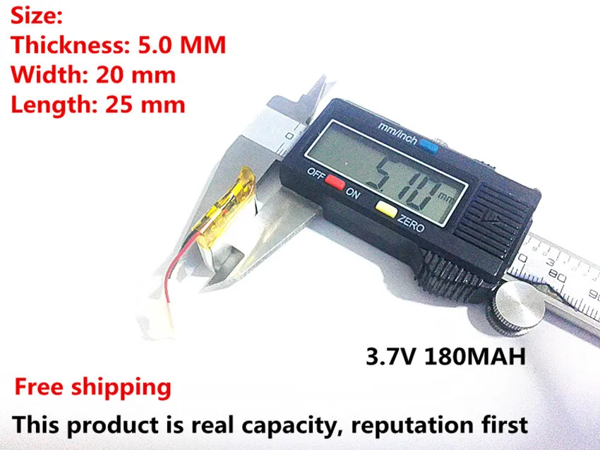 3,7 V литий-полимерный аккумулятор 052025 502025 180 мА/ч, MP3 MP4 MP5