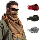 100x100 см наружные походные шарфы для охоты армейская Военная Тактическая пустынная искусственная рукоятка шарф с кисточкой