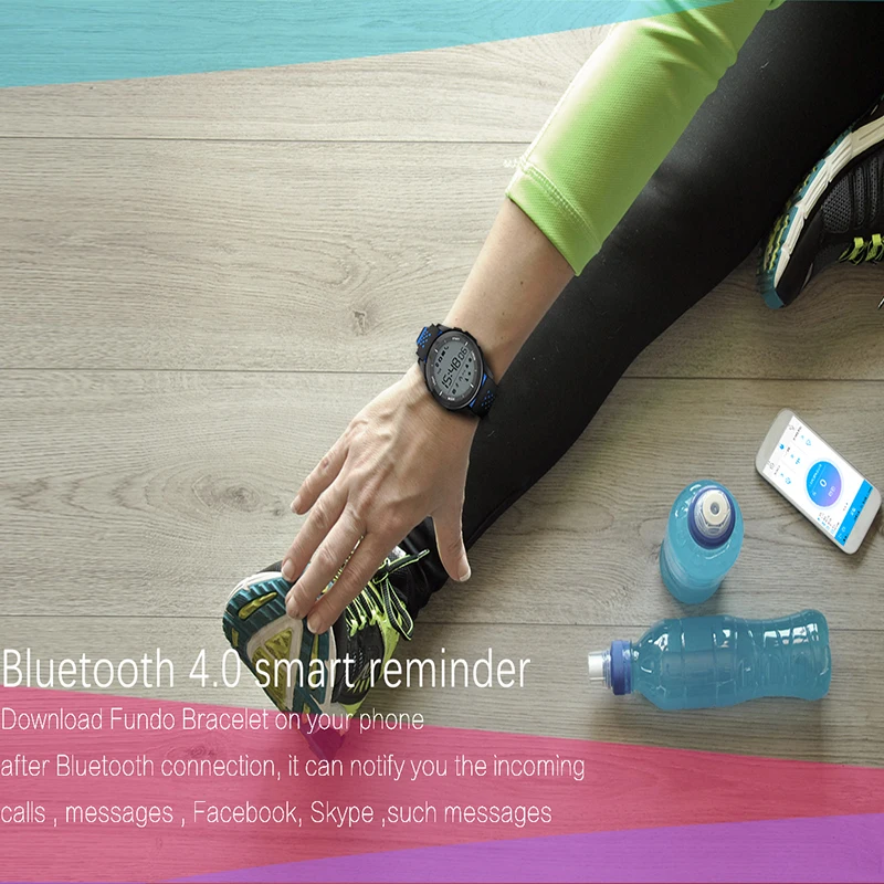Спортивные умные часы для мужчин Bluetooth водонепроницаемые напоминающие о звонках