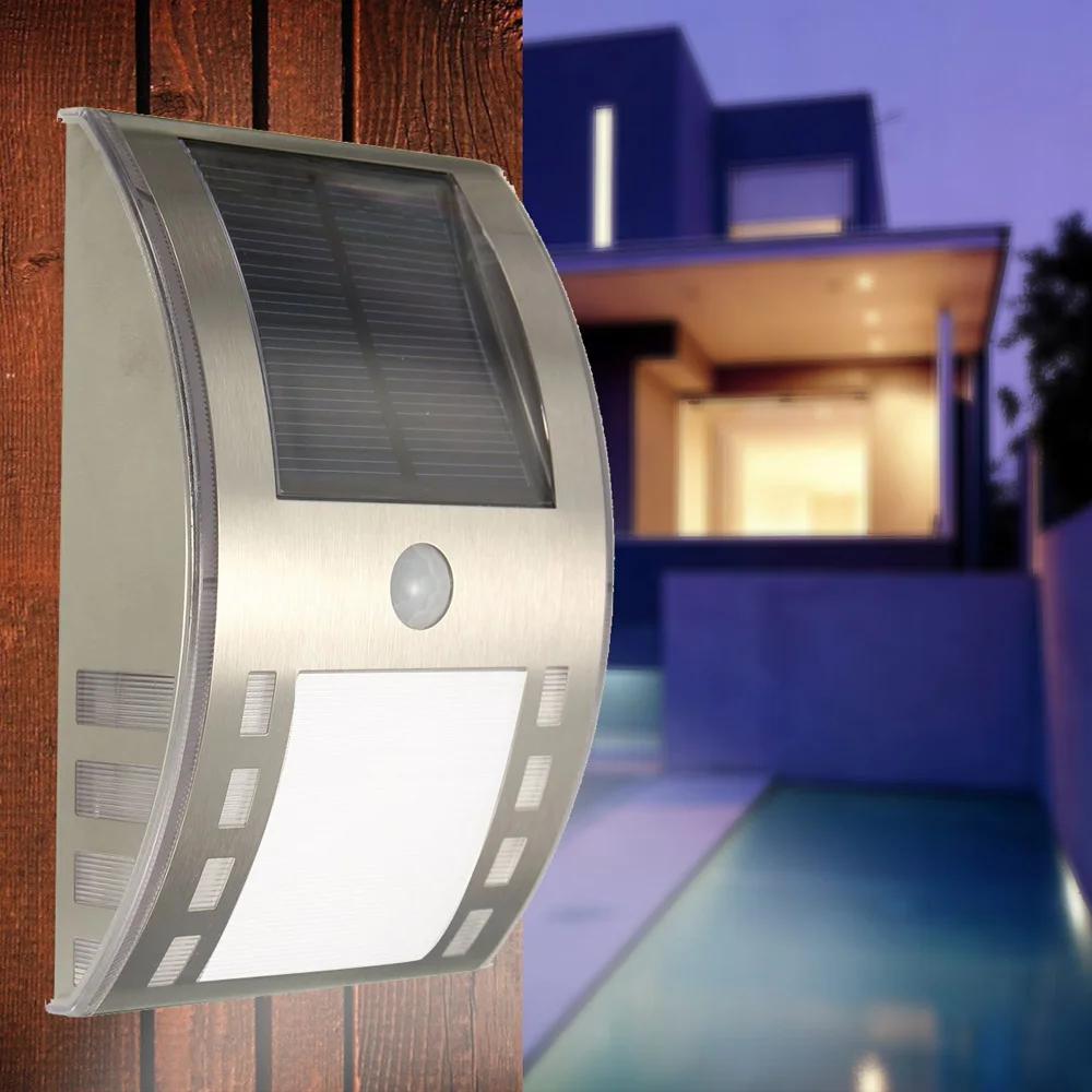 Водонепроницаемый солнечной энергии 3 светодиодный светильник PIR датчик