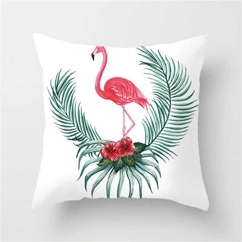 

Fuwatacchi Flamingo Cushion Cover Animal Printed Pillow Cover Throw Pillows for Decor Sofa Car Home Chair Decoration Pillowcase