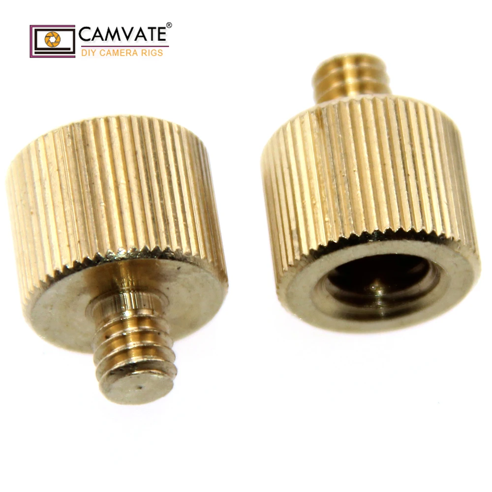 CAMVATE 2 пакета 3/8 &quot 16 гнездо на 1/4&quot 20 Мужской штатив резьба редуктор адаптер для