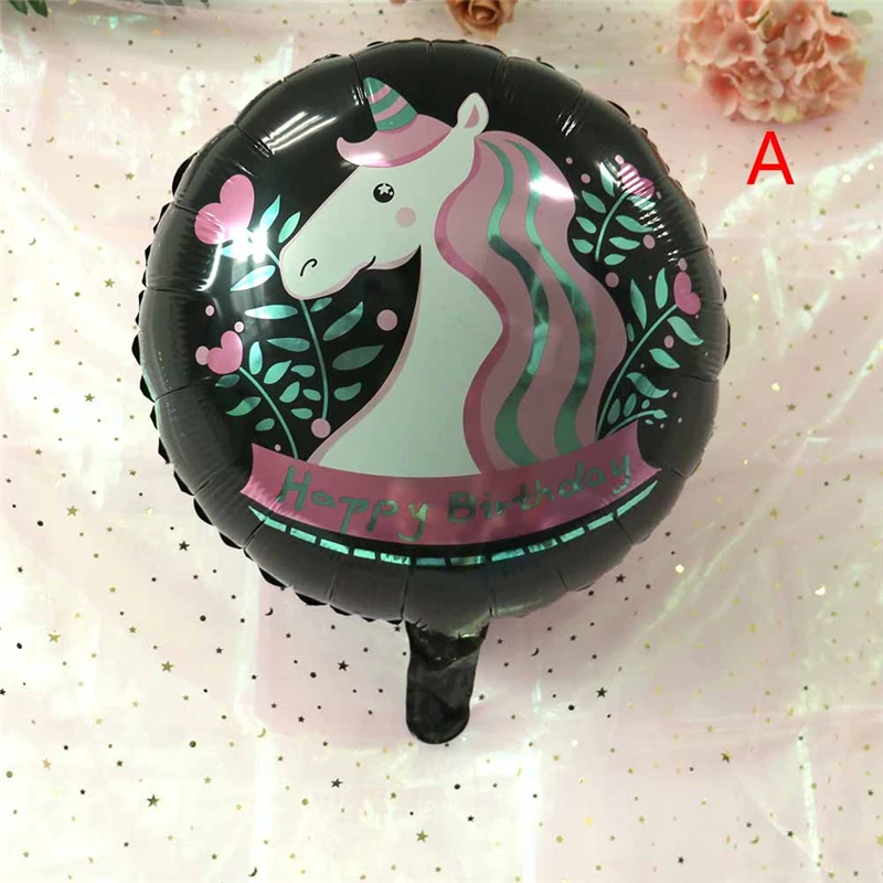 1 шт праздничные шарики с единорогом украшения для вечеринок фольга шары день