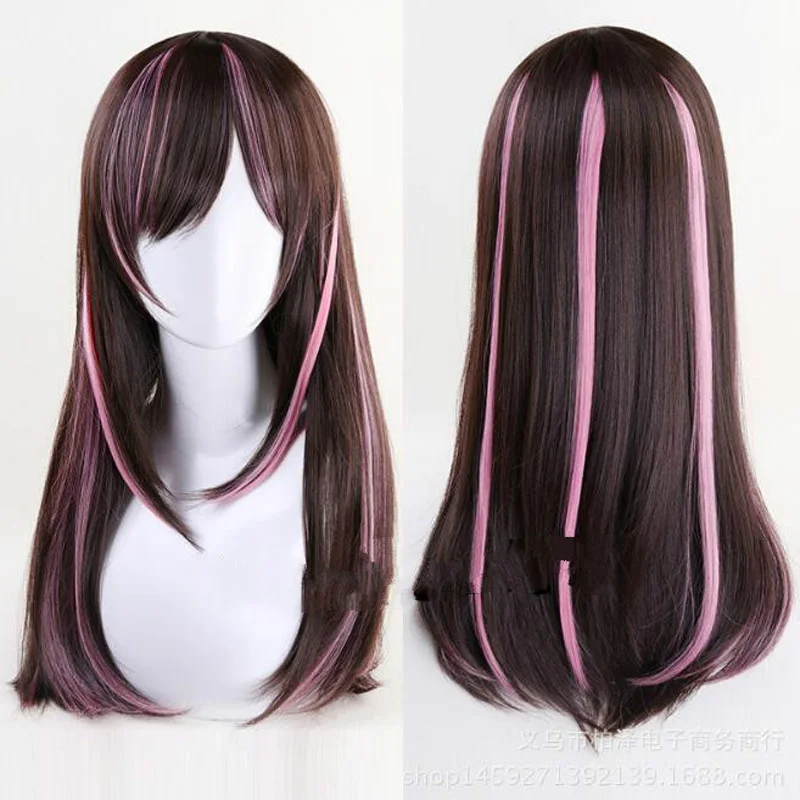 

Kizuna AI Cosplay Wig Youtuber Costume Play Wig Halloween Costumes Hair Boku no hero academia High quality A.I.Channel+Wig Cap