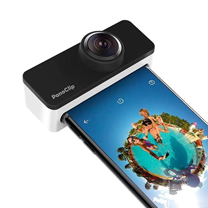 Объектив PanoClip Snap On 360 широкоугольный панорамный объектив мобильный двойной рыбий