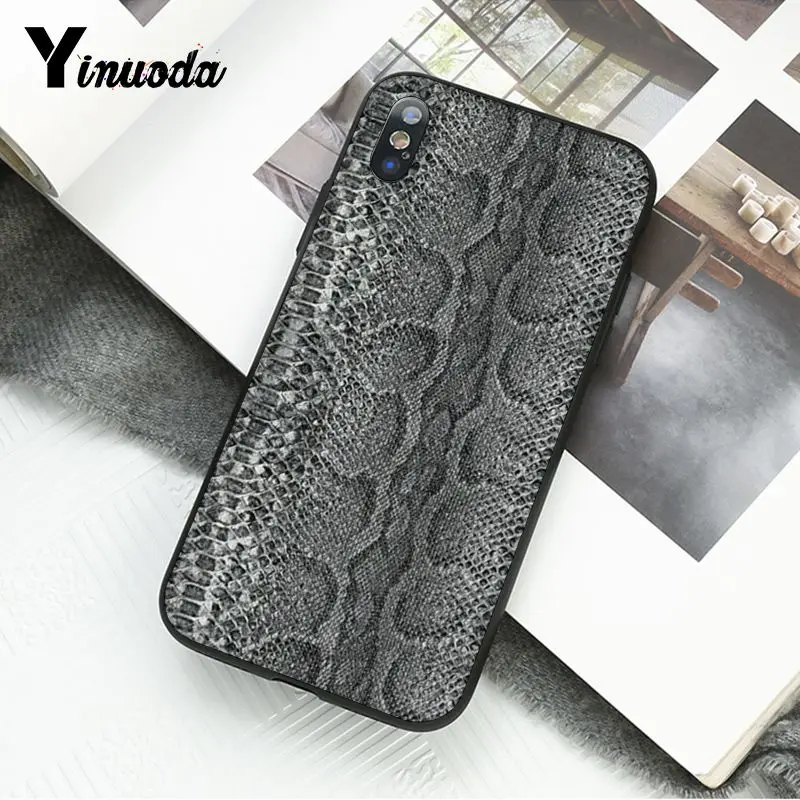 Чехол под змеиную кожу для телефона iphone 12 11 Pro Max 6S 6plus 7 8plus X Xs MAX 5 5S XR | Мобильные