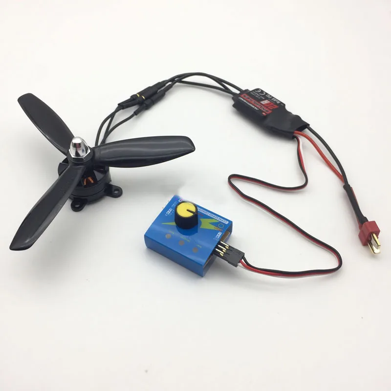 Бесщеточный двигатель 2204 2300KV + пропеллеры 5045 Skywalker 20A ESC простой сервотестер DIY