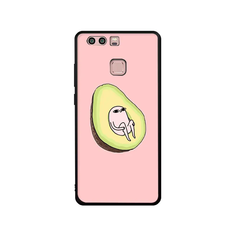 B5 Авокадо мягкий телефон чехол для Huawei P8 9 Lite P10 P20 30 Lite Pro P smart - Цвет: B5