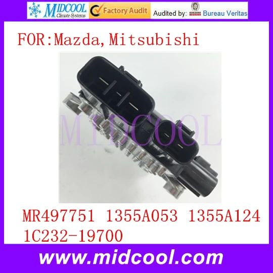 Модуль управления вентилятором с резистором OEM MR497751 1355A053 1355A124 1C232 19700 для Mazda