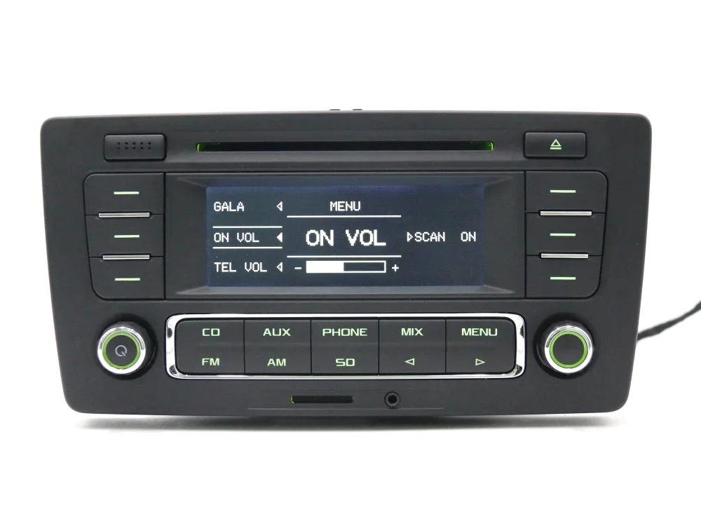 Используется для Skoda PQ Octavia Yeti Радио Стерео RCN210 MP3 AUX CD плеер