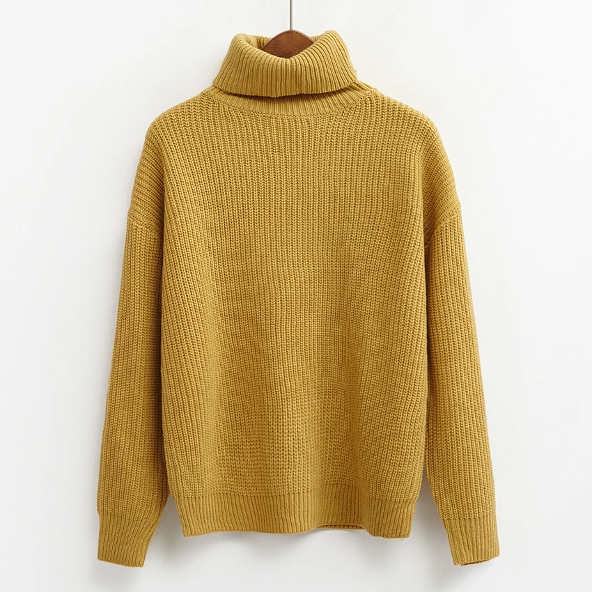 autumn 2021 women sweaters and pullovers harajuku kawaii clothes winter korean pullover trend turtlene knitted sweater | Женская одежда