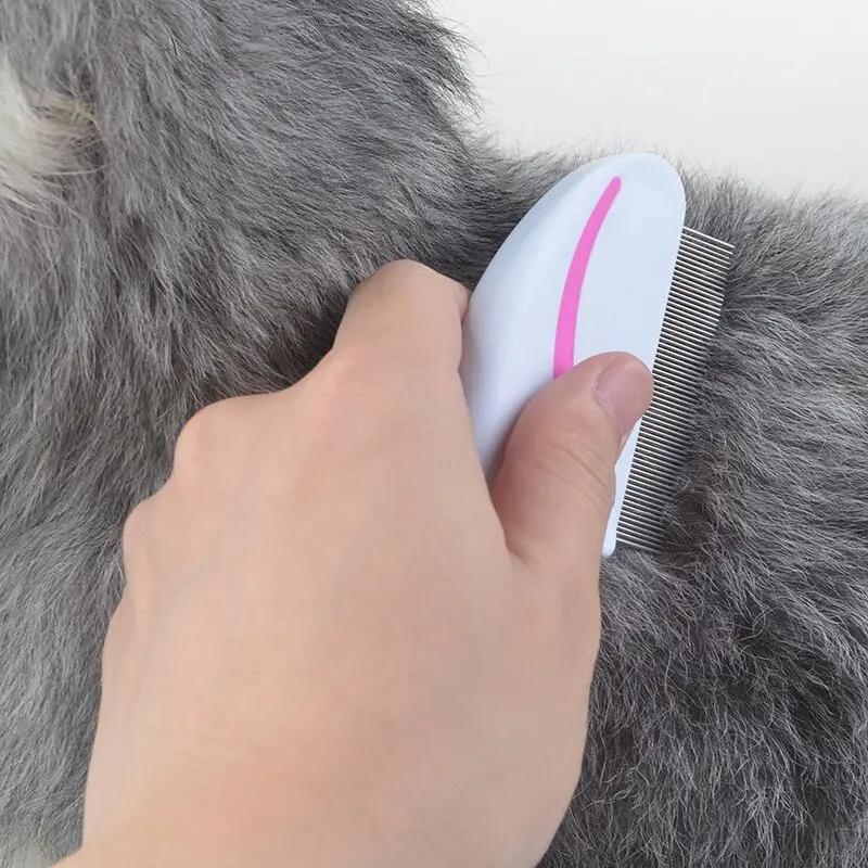 Расческа для собак гребень из нержавеющей стали щетка ухода за кошками