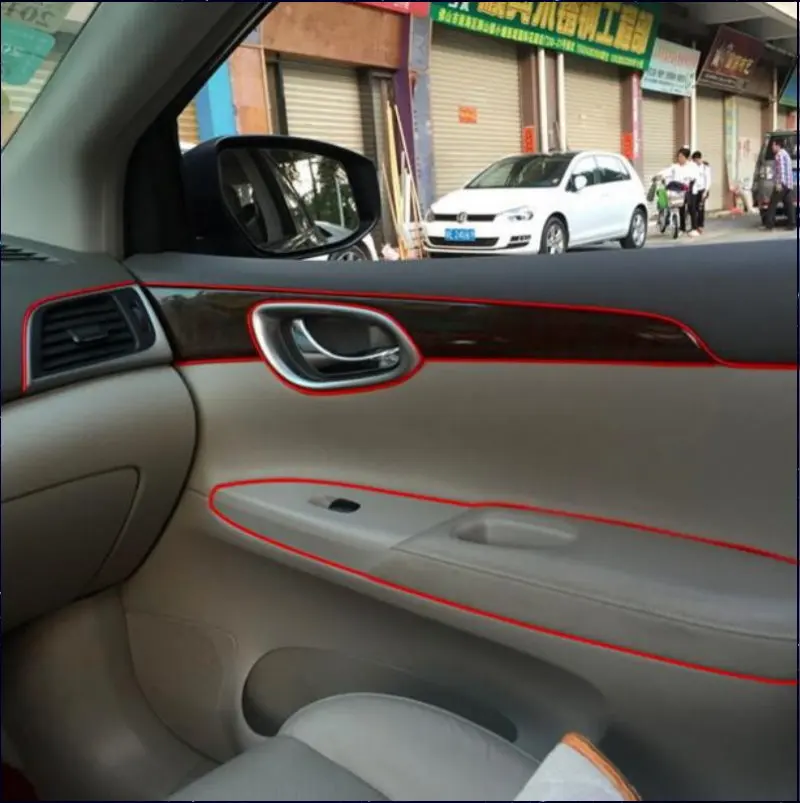 Для Nissan Bluebird Sylphy/DIY 9 М 12 В Автомобиля EL Холодный Свет ПРИВЕЛО Внутреннего