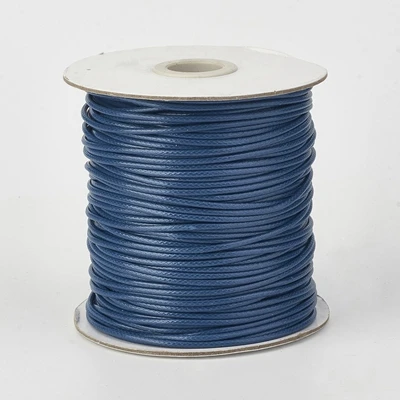 1140 MarineBlue 0,5/1/1,5/2/3 мм окружающую среду корейский вощеный полиэфирной нити шнур ремесло "сделай сам" для изготовления ювелирных изделий, строка выводы 38 цветов D40 - Цвет: 1140 MarineBlue