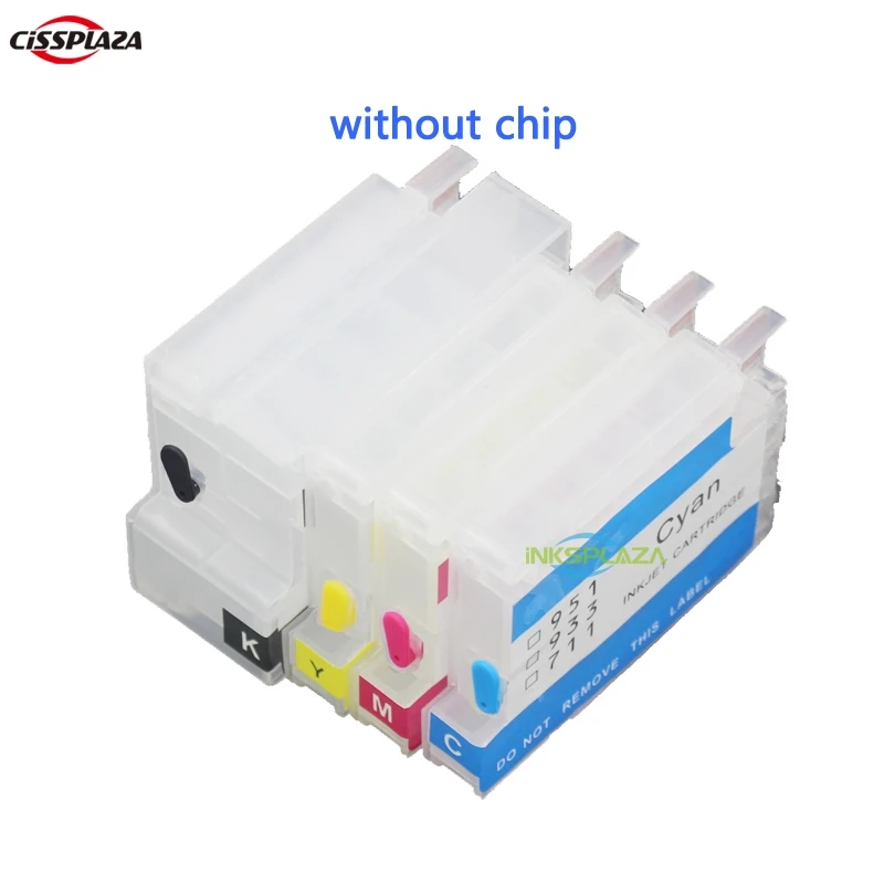CISSPLAZA СНПЧ картридж заправка совместимый для HP932 950 OfficeJet Pro 6100 6600 6700 7110 7610 без