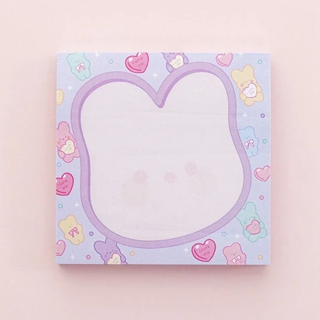 B 80 листов Kawaii Канцелярские милые конфеты медведь липкий блокнот для заметок школьный планировщик наклейки DIY блокнот бумажные закладки Papelaria - Цвет: B