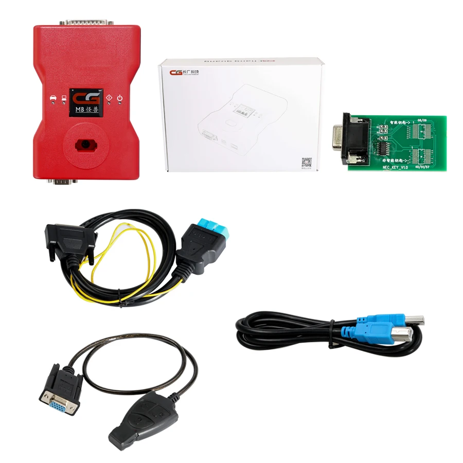 CGDI Prog MB for Benz Car Key Programmer Plus AC Adapters and ELV Simulator Repair Adapter EIS/ELV test lines | Автомобили и