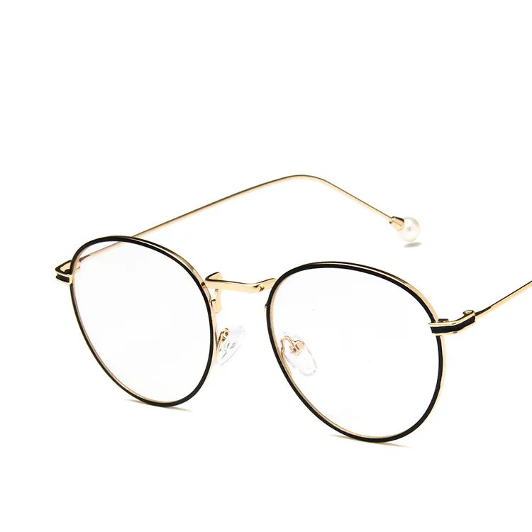 Очки в ретро стиле для мужчин и женщин аксессуар круглой металлической оправе с