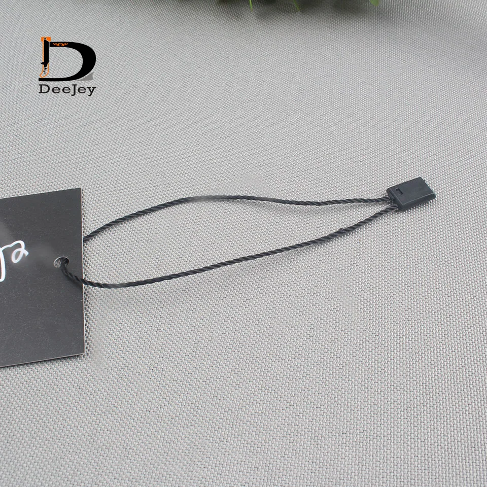 

2016 new promotion wholesale black or white nylon seal tag string garment hang strings 1000pcs/lot