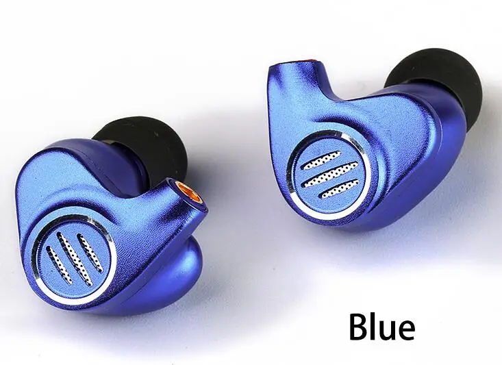 Синий BGVP DMS 1DD+ 6BA сбалансированные арматурные гибридные наушники-вкладыши Hifi музыкальный монитор DJ бас Бег Спорт IPX3 MMCX MP3 наушники - Цвет: Синий