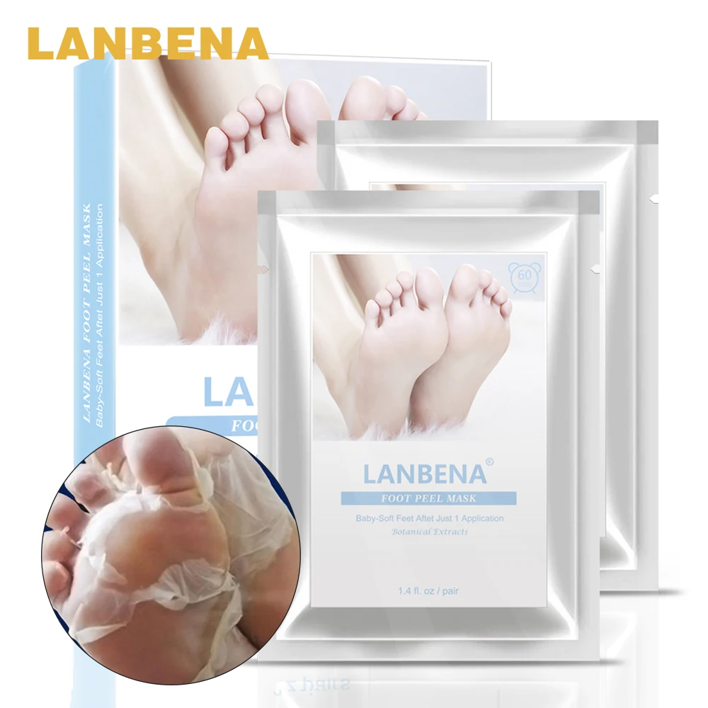 2 шт LANBENA отшелушивающая маска для чистки ног нужна только одна пара тщательно