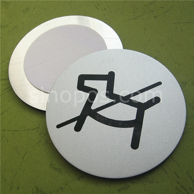 Самоклеющаяся стальная вывеска без домашних животных 83 мм алюминиевые