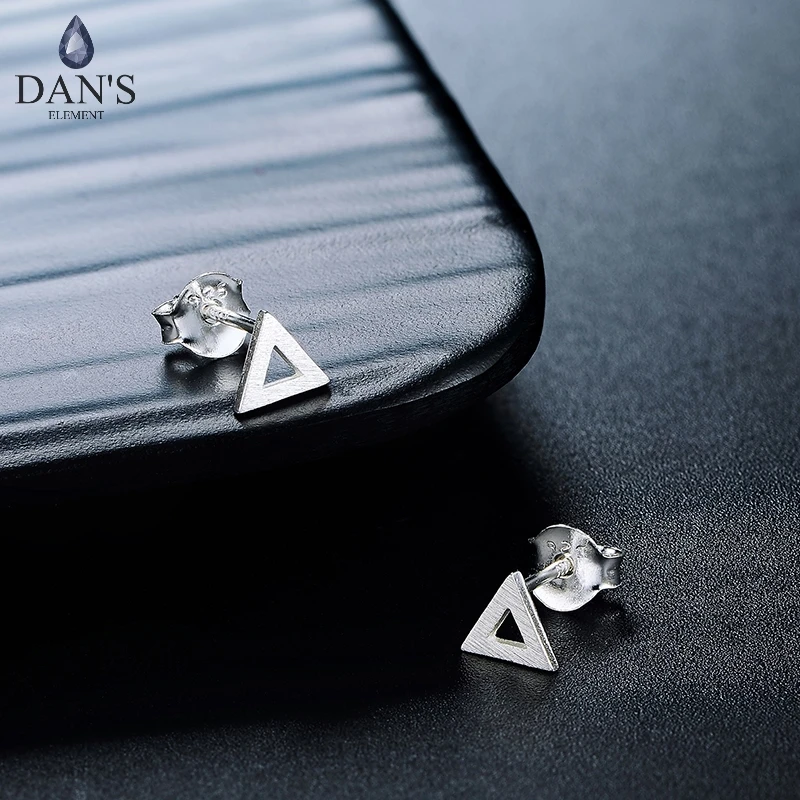 Женские серьги гвоздики DAN'S ELEMENT из 100% стерлингового серебра 925 пробы в форме