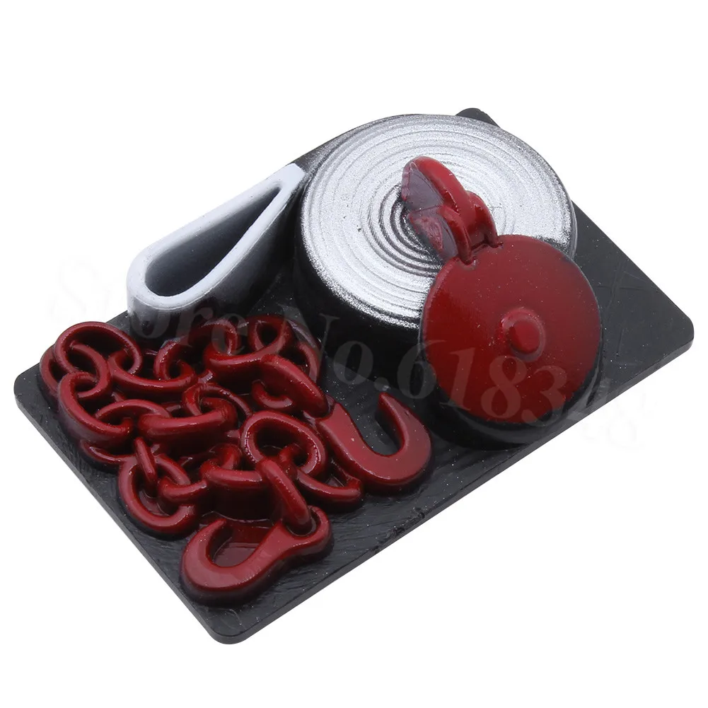 Plastic Tool Set Rope Cable Chain Simulation Decoration for 1/10 Scale RC Crawler RC4WD TRAXXAS TRX4 SCX10II D90 | Игрушки и хобби
