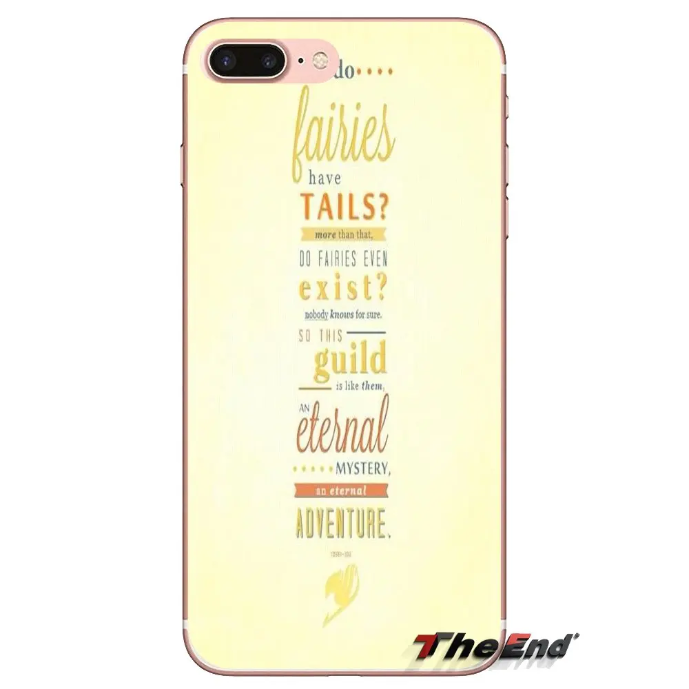For Xiaomi Redmi 4A S2 Note 3 3S 4 4X 5 Plus 6 7 6A Pro Pocophone F1 Soft Transparent Cover Bag Japanese Anime fairy tail qoutes |