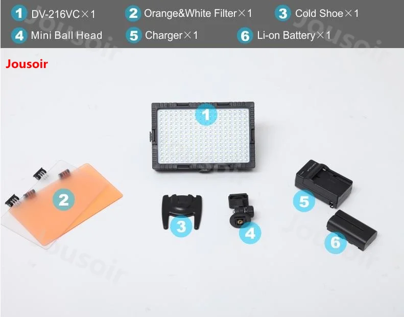 FalconEyes DV 216VC Bi цвет Светодиодная лампа для освещения видео с регулируемой яркостью