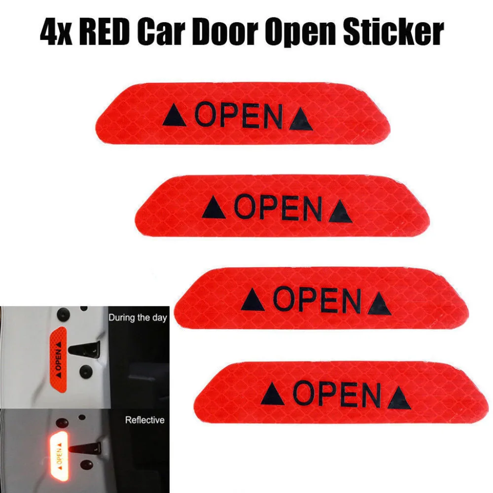 Автомобильные аксессуары Дверная 4 шт. авто дверь открытая наклейка